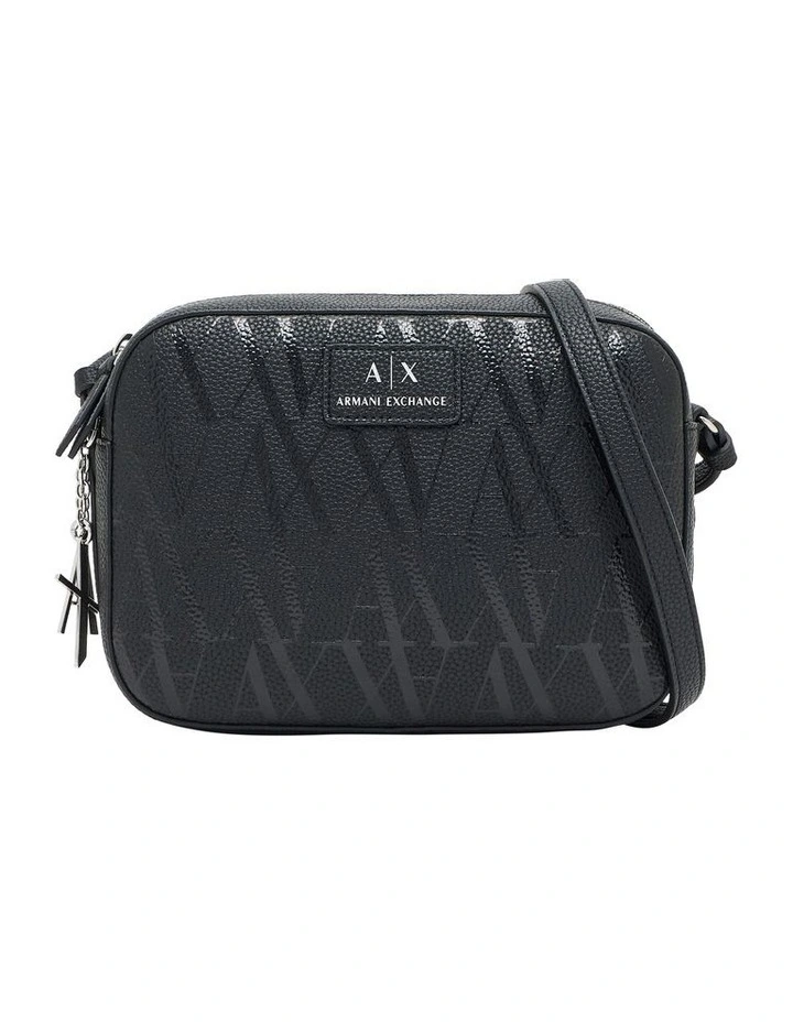 Sylvie Camera Crossbody Bag in Black/Black image 1