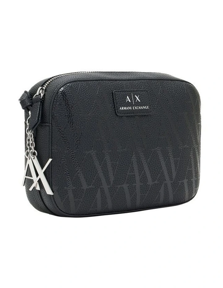 Sylvie Camera Crossbody Bag in Black/Black image 6