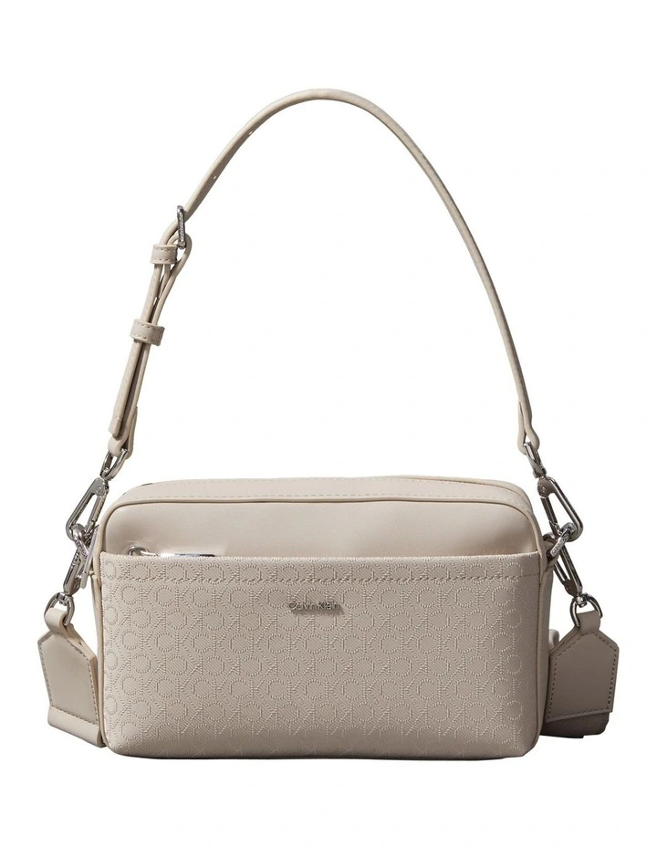 Aop Camera Crossbody Bag in Brown image 1