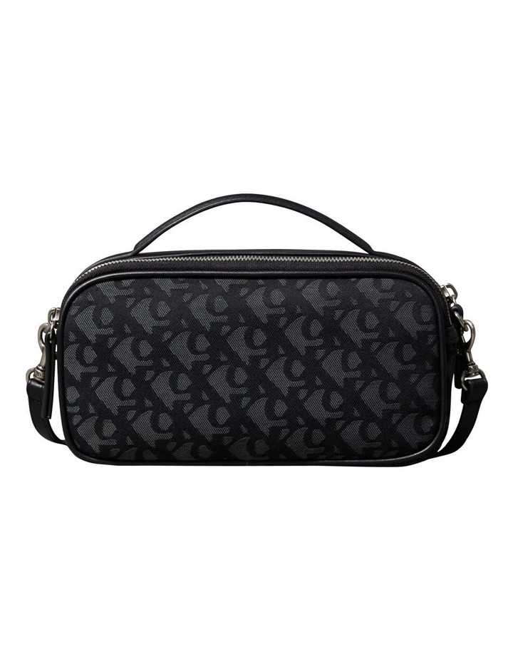 Monogram Camera Crossbody Bag in Black Denim image 1