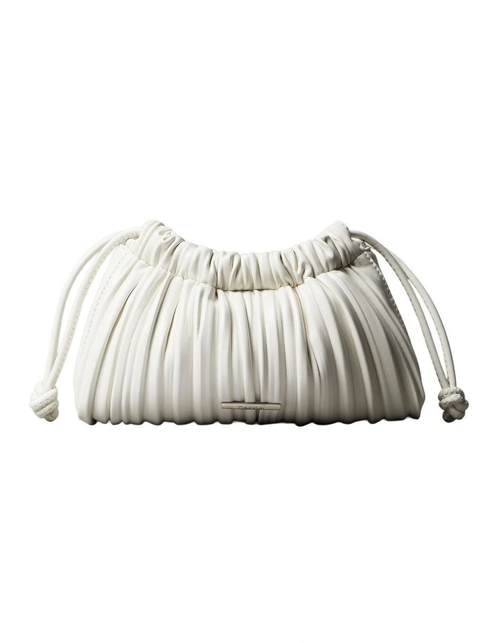 Mini Pliss Crossbody Bag in Lily White image 1