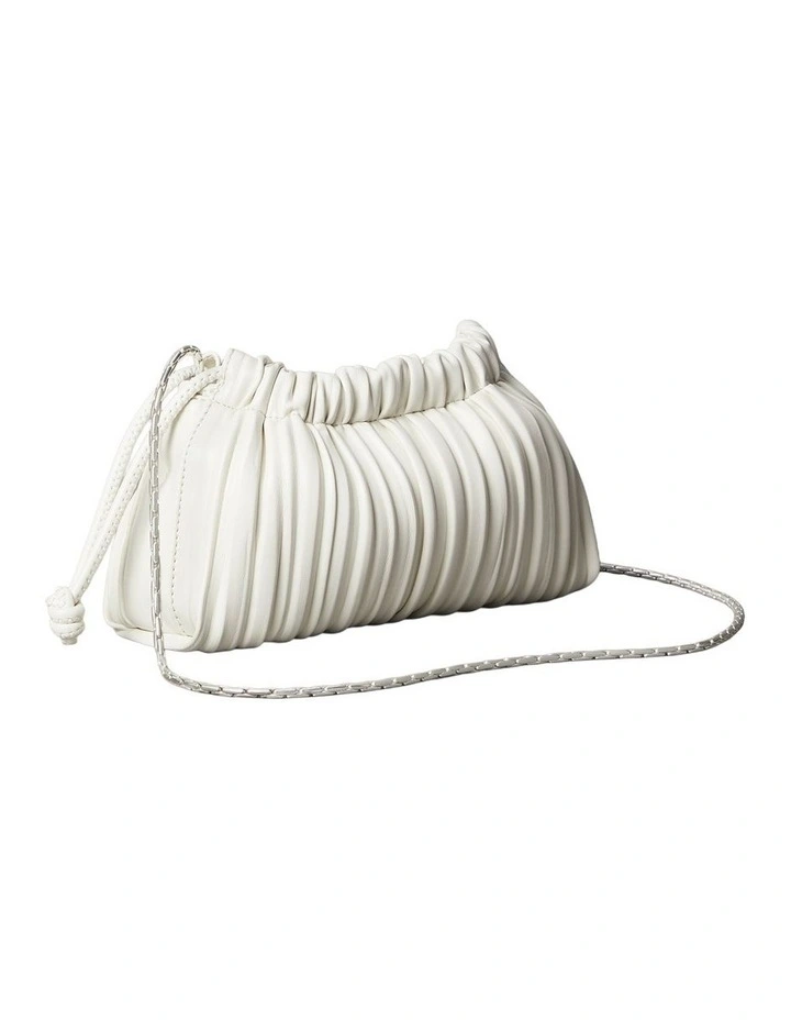 Mini Pliss Crossbody Bag in Lily White image 2