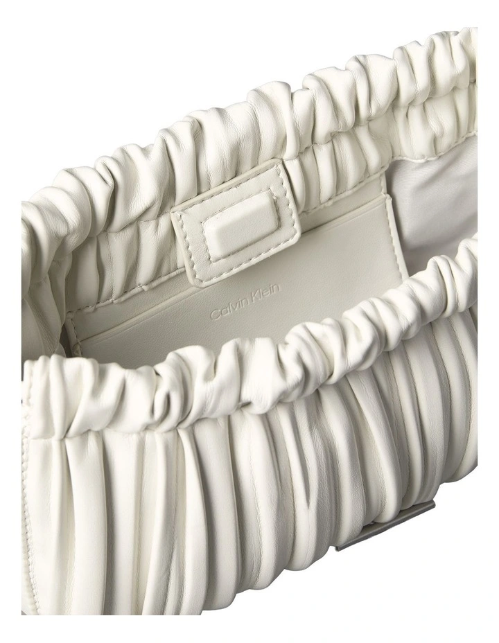 Mini Pliss Crossbody Bag in Lily White image 3