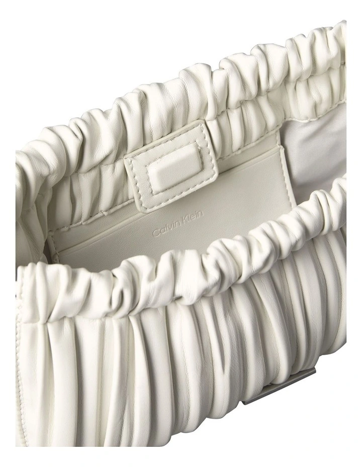 Mini Pliss Crossbody Bag in Lily White image 3