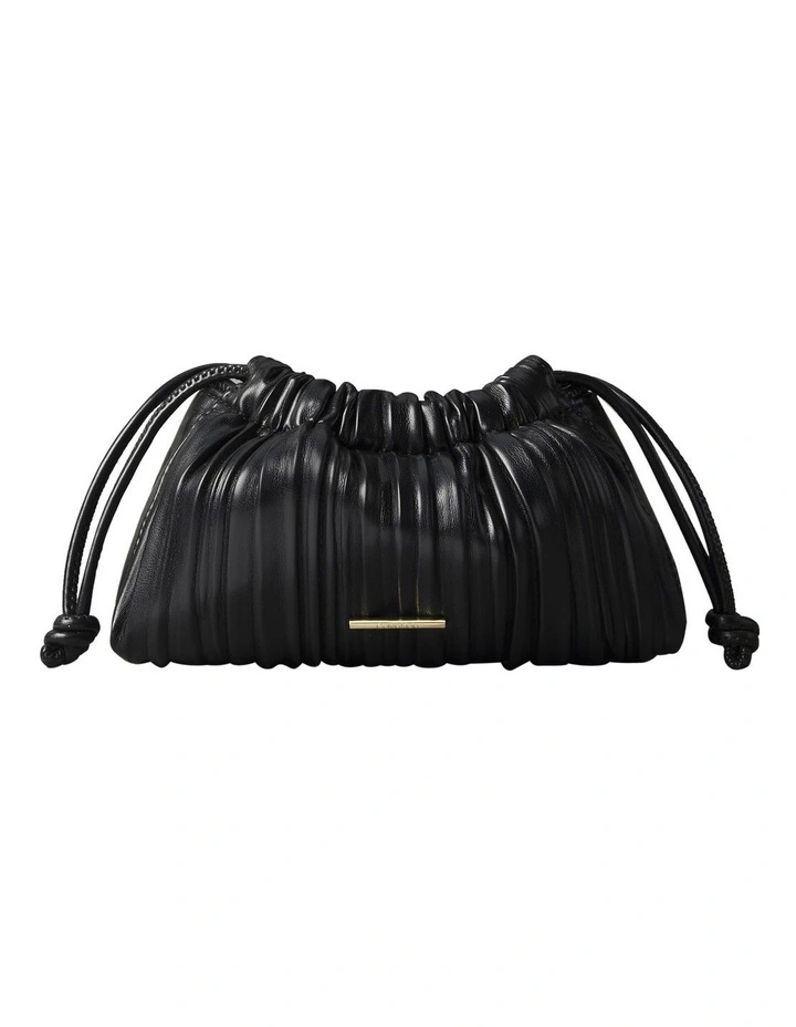 Mini Pliss Crossbody Bag in Black image 1