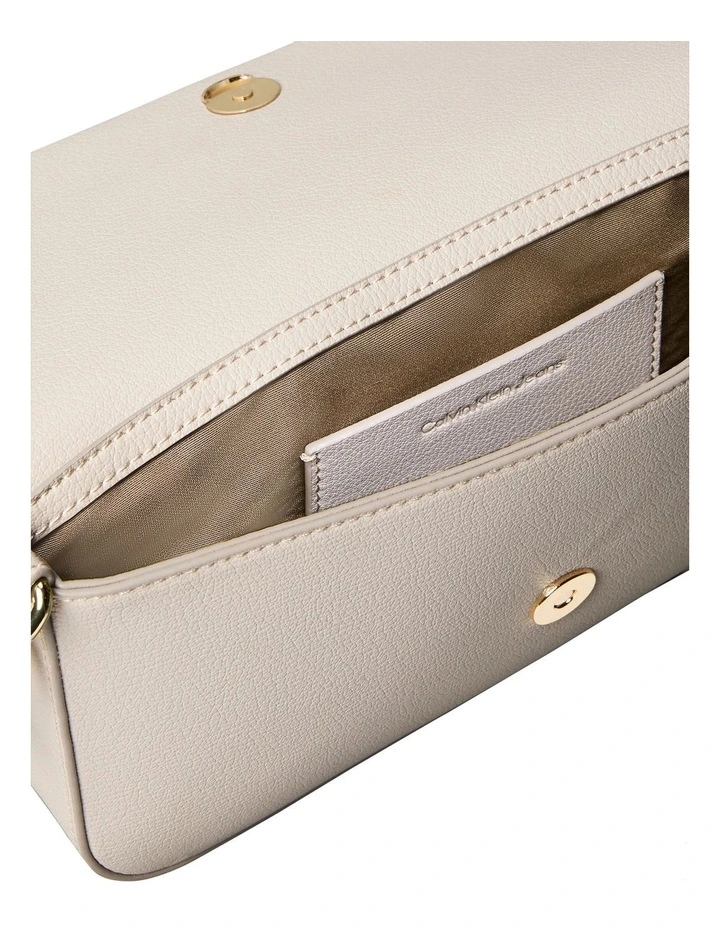 Minimal Monogram Shoulder Bag in Brown image 3