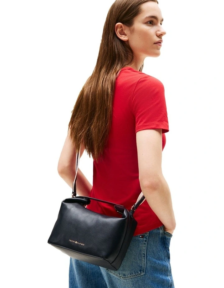 Logotape Medium Crossbody Bag in Space Blue image 5