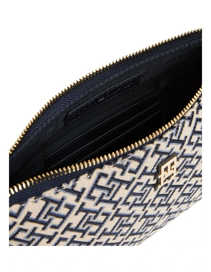 Th Jacquard Shoulder Bag in Space Blue image 2