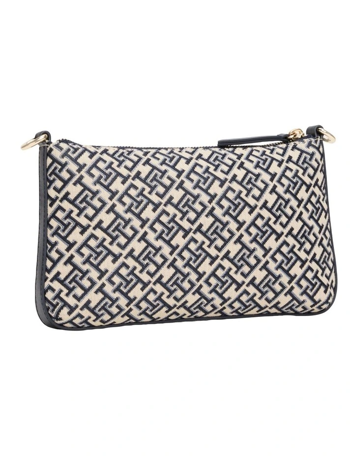 Th Jacquard Shoulder Bag in Space Blue image 4
