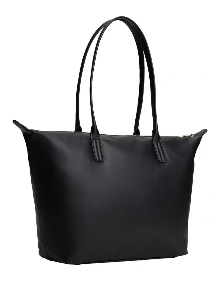 Soft TH Monogram Tote Bag in Black image 2