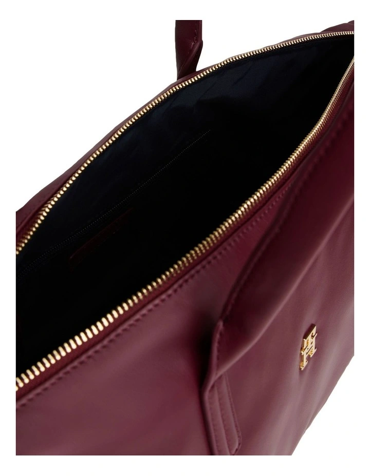 Soft TH Monogram Tote Bag in Red image 3