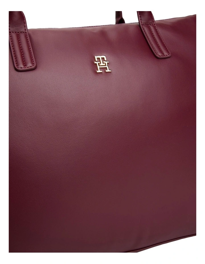 Soft TH Monogram Tote Bag in Red image 4