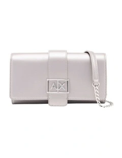 Jodie Wallet Crossbody Bag in Gunmetal