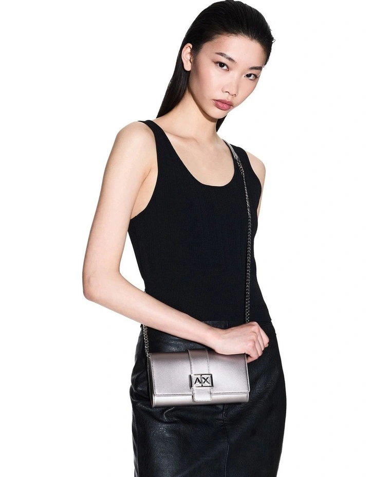 Jodie Wallet Crossbody Bag in Gunmetal image 2