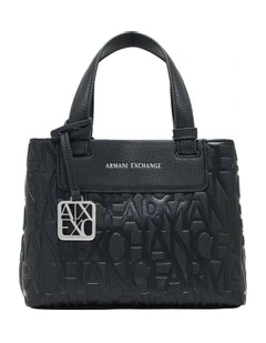 Liz Pebble Small Tote Bag in Black