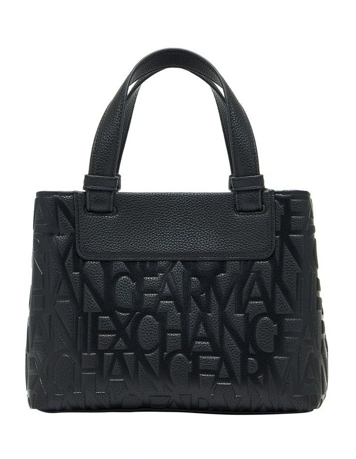 Liz Pebble Small Tote Bag in Black image 3