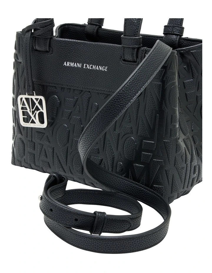 Liz Pebble Small Tote Bag in Black image 4