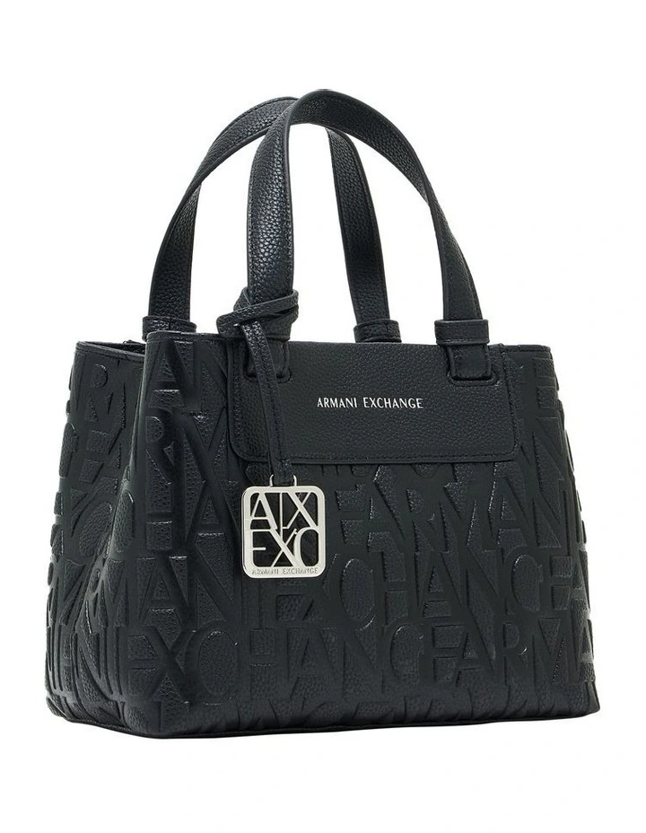 Liz Pebble Small Tote Bag in Black image 6