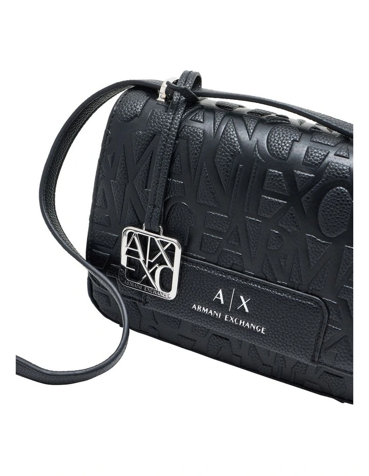Liz Pebble Crossbody Bag in Black image 4