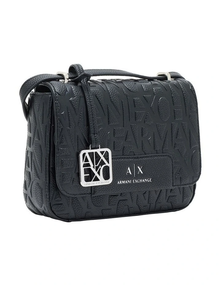 Liz Pebble Crossbody Bag in Black image 6