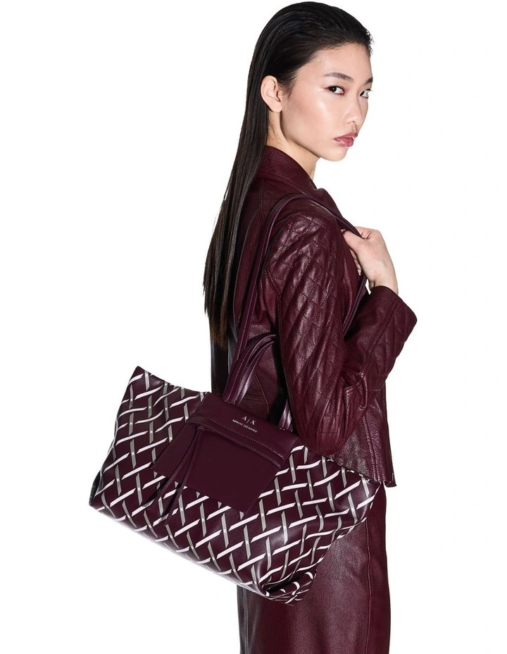 Natalie Tie Shopper Tote Bag in Groove image 2