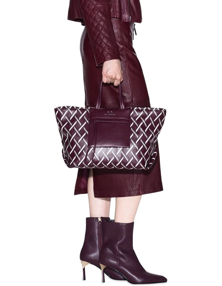Natalie Tie Shopper Tote Bag in Groove image 7