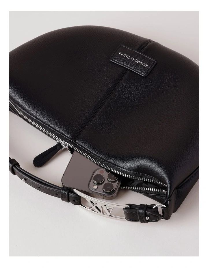 Polly Shoulder Bag in Black image 2