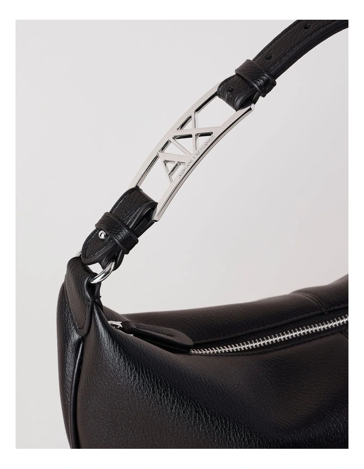 Polly Shoulder Bag in Black image 3