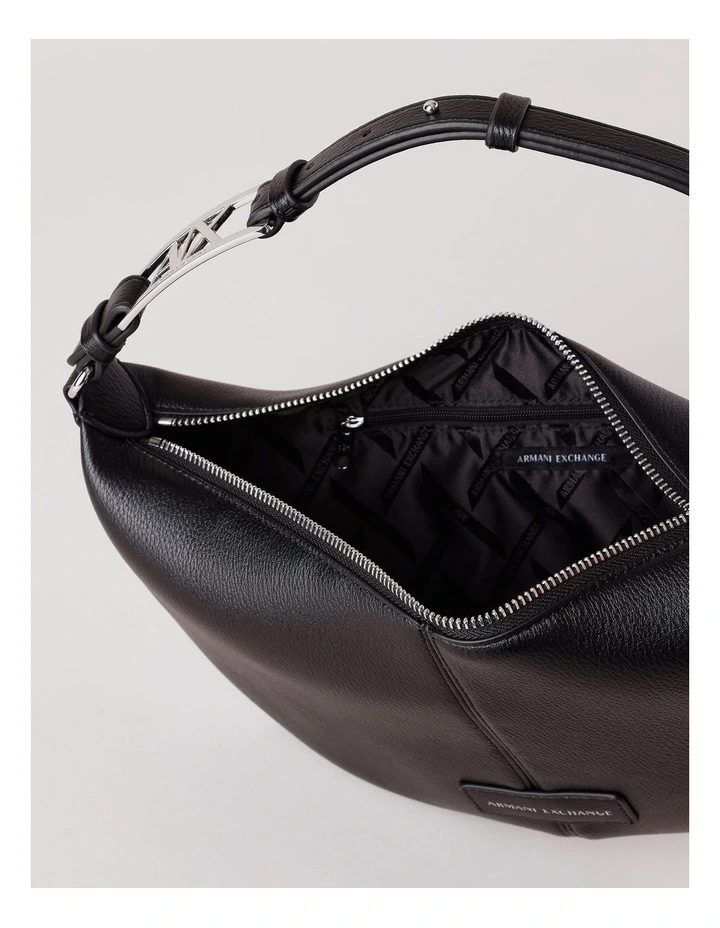 Polly Shoulder Bag in Black image 5