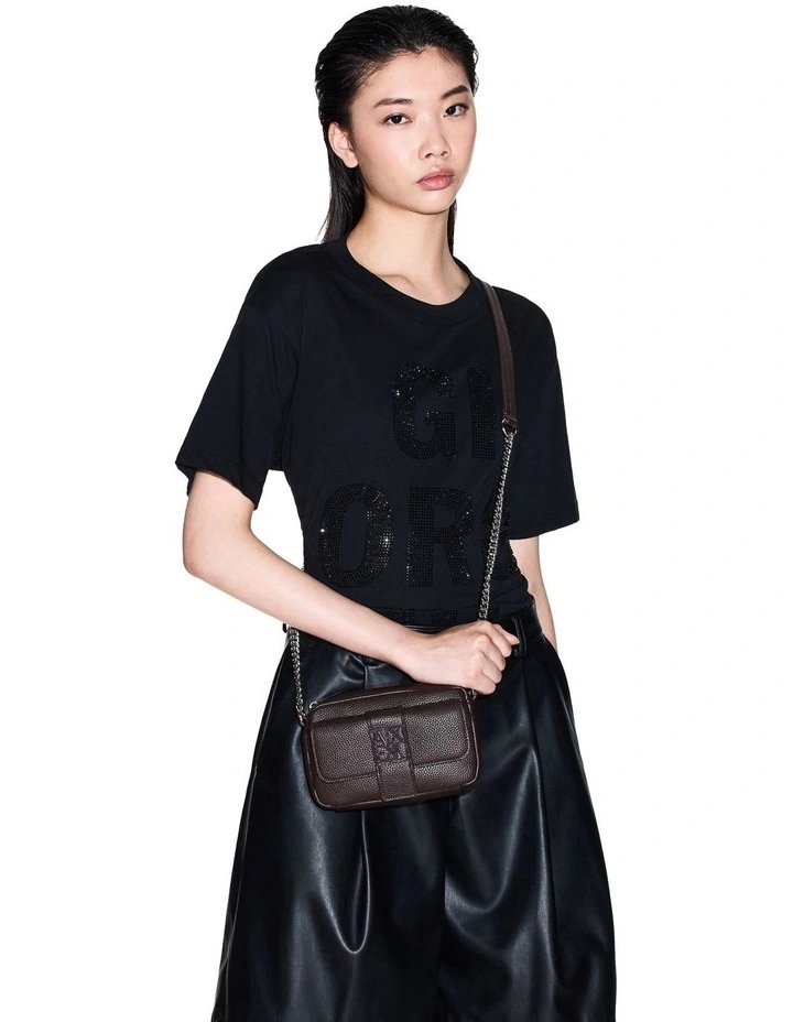 Susie Soft Crossbody Bag in Hot Fudge image 2