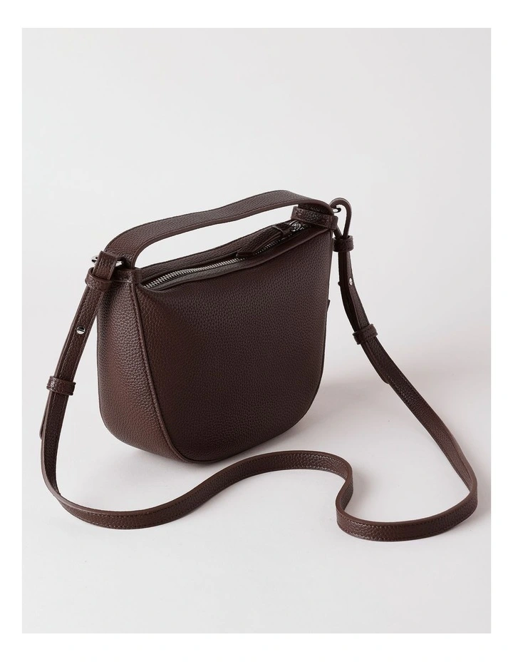 Susie Soft Small Shoulder Bag in Hot Fudge image 3