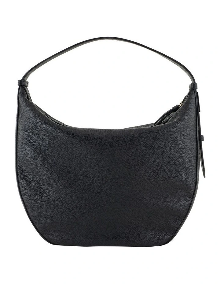 Susie Soft Medium Shoulder Bag in Black image 3