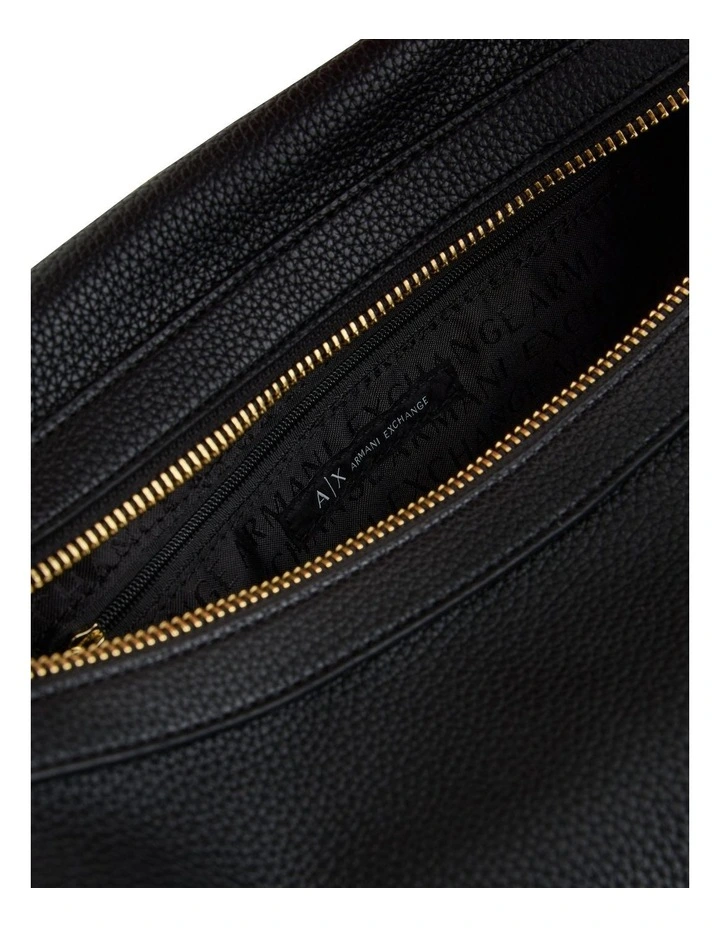 Susie Soft Medium Shoulder Bag in Black image 5