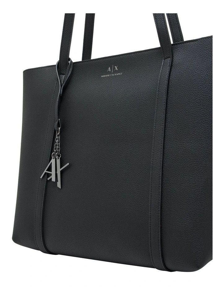 Sylvie Shopper Tote Bag in Black image 4
