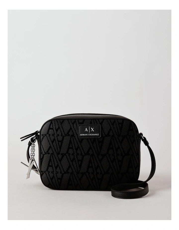 Sylvie Flock Crossbody Bag in Black image 1