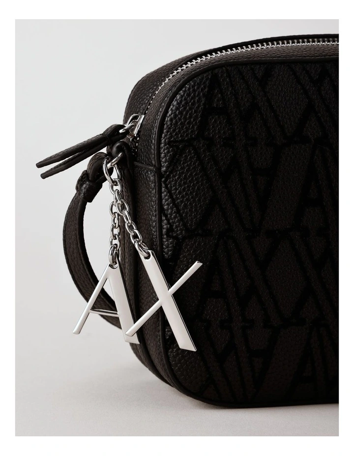 Sylvie Flock Crossbody Bag in Black image 2