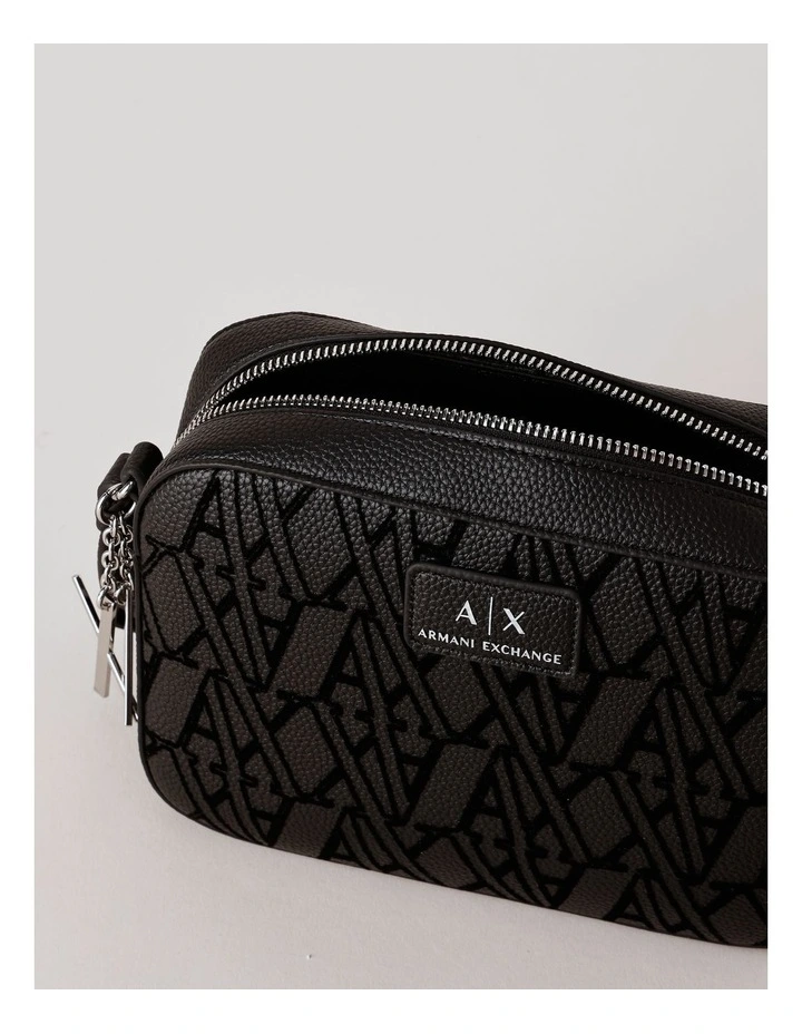 Sylvie Flock Crossbody Bag in Black image 4