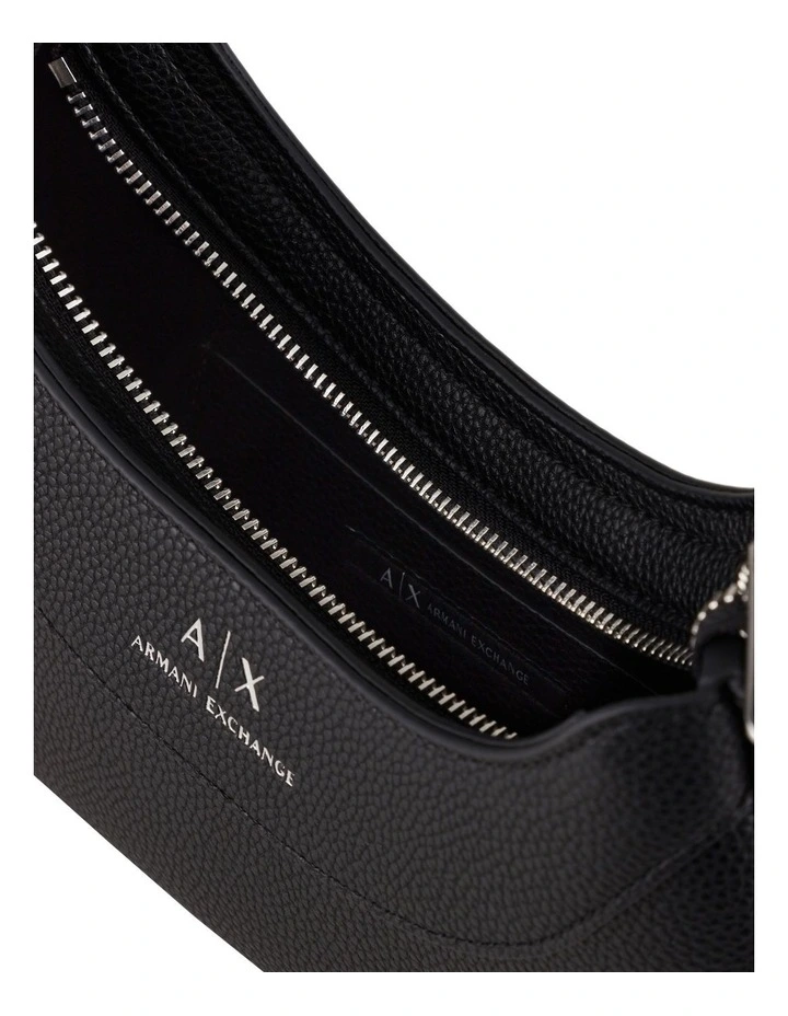 Wave Small Shoulder Bag in Black image 5