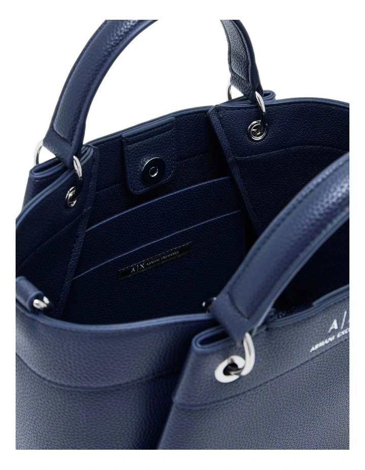 Wave Shopper Tote Bag in Blue image 5