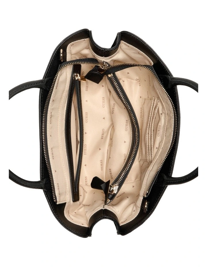 Bolena Mini Satchel Bag in Black image 3