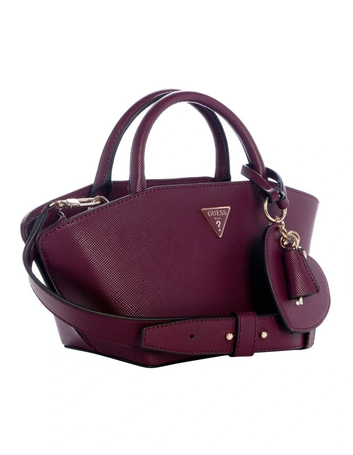 Bolena Mini Satchel Bag in Wine image 2