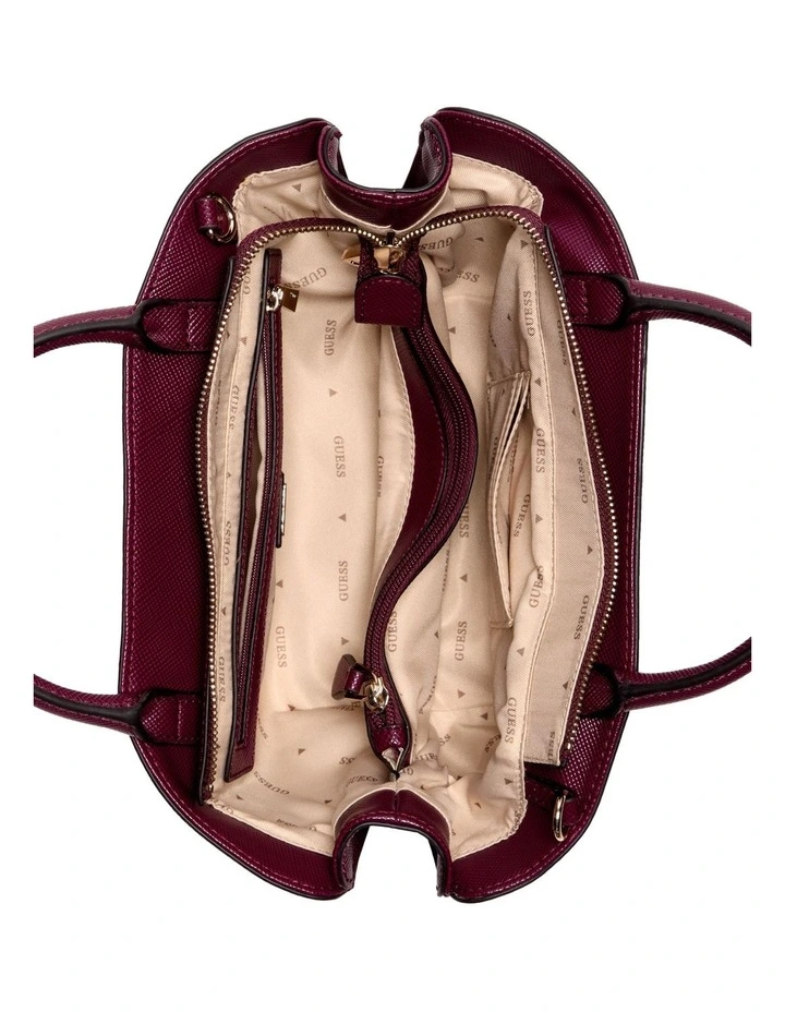 Bolena Mini Satchel Bag in Wine image 3