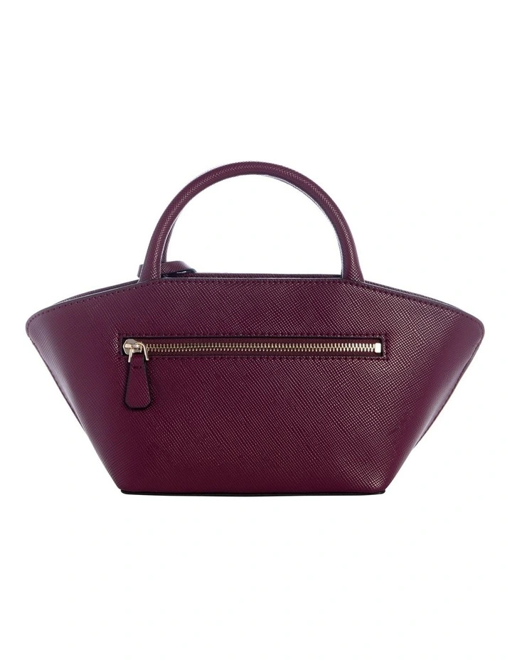 Bolena Mini Satchel Bag in Wine image 4