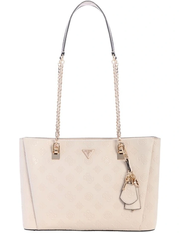 Tisha 3 Comp Tote Bag in Stone Logo image 1