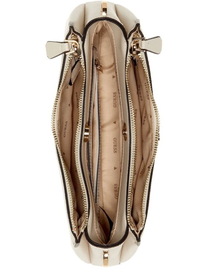 Noelle II 3 Comp Crossbody Bag in Bone image 3