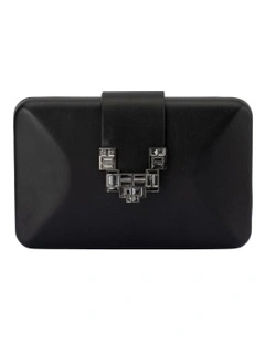 Eli Deco Clutch Bag in Black