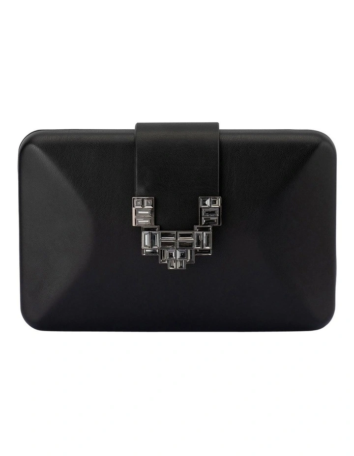 Eli Deco Clutch Bag in Black image 1