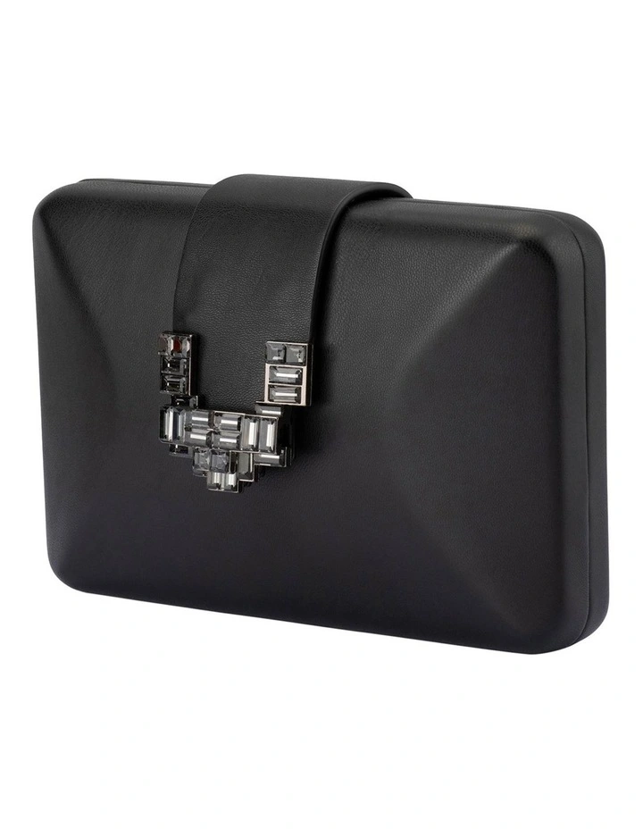 Eli Deco Clutch Bag in Black image 3