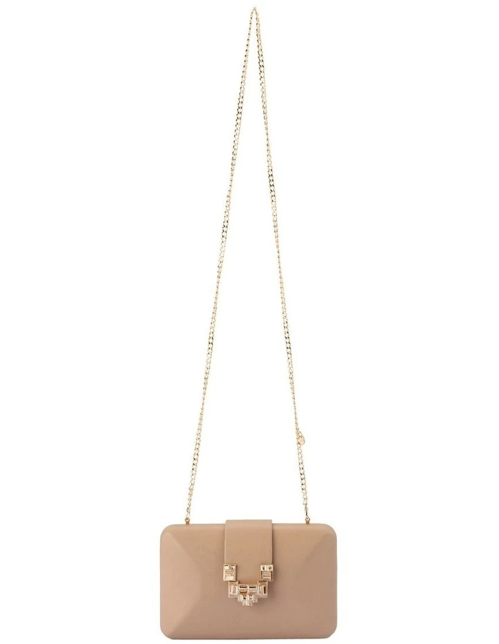 Eli Deco Clutch Bag in Beige image 5