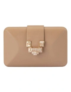 Eli Deco Clutch Bag in Beige